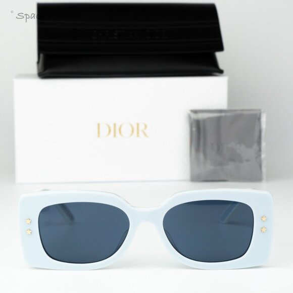 Dior Men Sunglasses Blue White Blue Rectangle DIORPACIFIC S1U 80B0 BRAND NEW - Picture 1 of 11